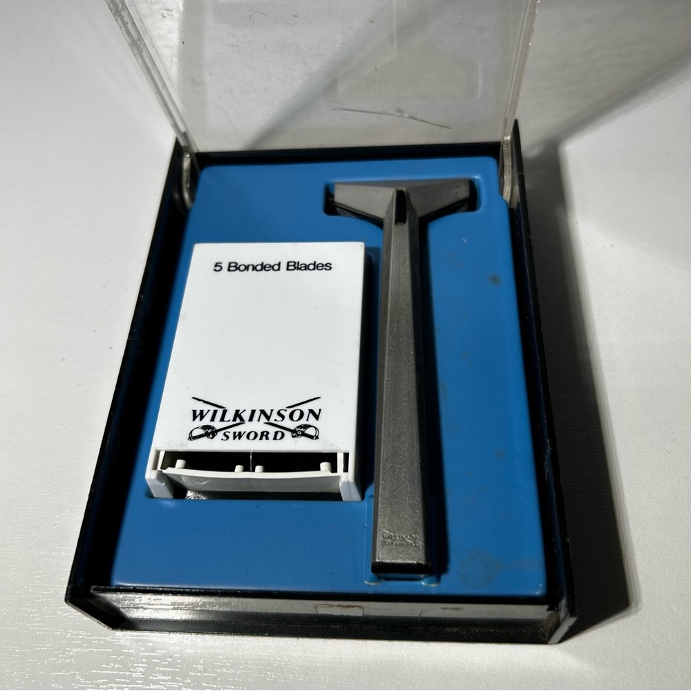 Wilkinson Sword Bonded Razor Shaving System with case for Blades(EMPTY!) Vintage
